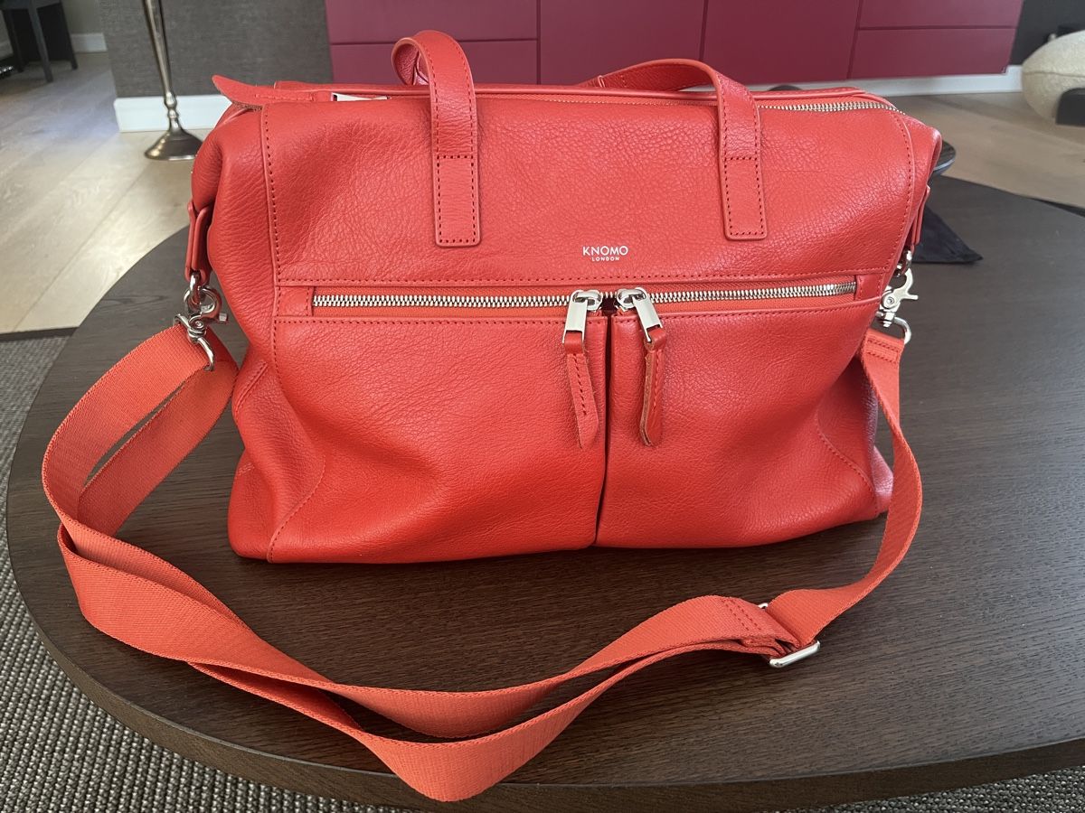 Valigie & Borse: Knomo London Ledertasche, chillirot – Usato da Staufen venduto da F14_tomcat