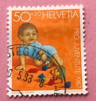 Nr.J 304 Kriechendes Kind Pro Juventute GESTEMPELT 1987    