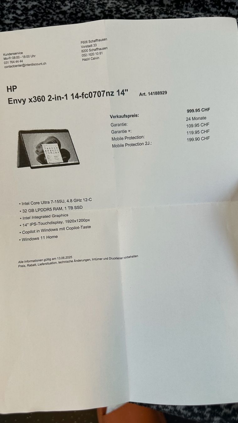 Microsoft Notebook: Neue Laptop – Nuovo e nell'imballaggio originale da Gächlingen venduto da zal_ks2s