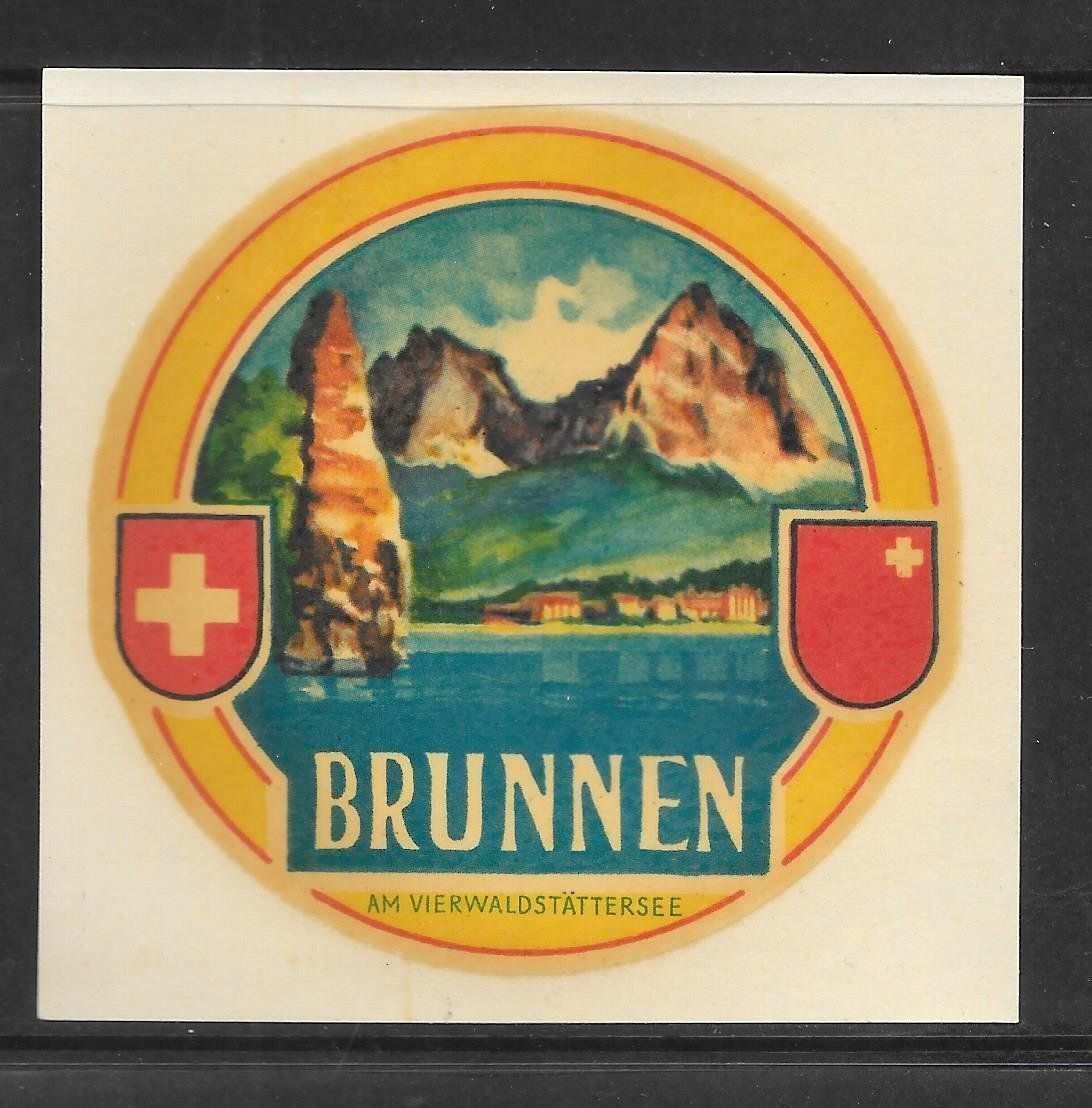 Cartoline postali: Alter Kofferaufkleber Brunnen – Nuovo (secondo la descrizione) da Olten venduto da clotaldi