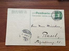 Alte Postkarte Basel 1911  (M275)