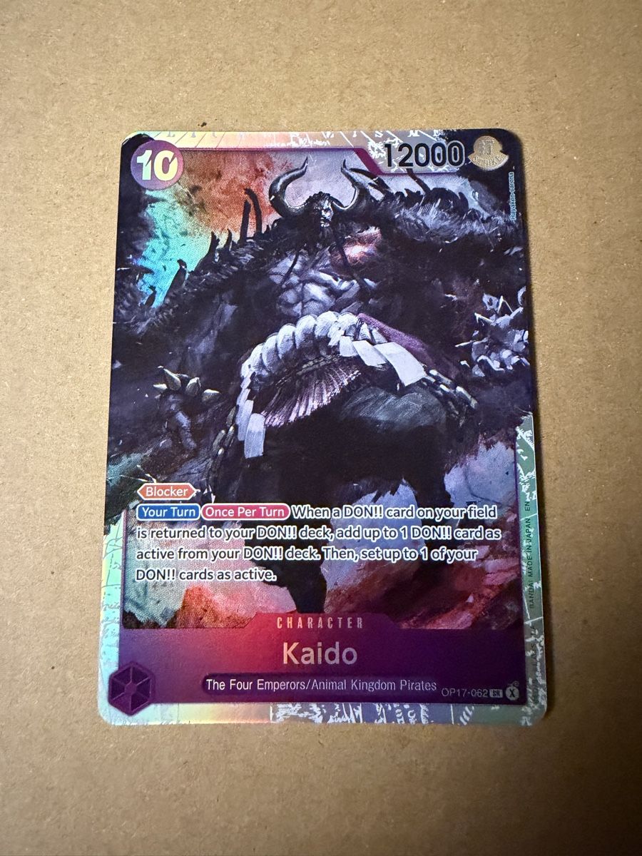 Bandai Carte collezionabili: One Piece Kaido OP17-062 SR – Usato da Schöftland venduto da 160grams