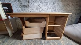 Schreibtisch Holz mit Schubladen