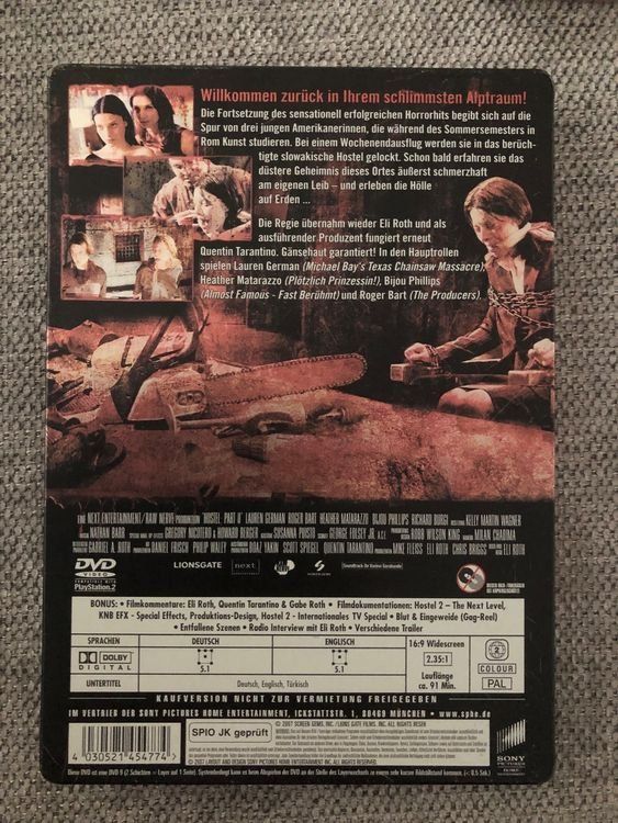 Tutti i DVDs: HOSTEL 2 – Usato da Zollikofen venduto da jde_72zf 1