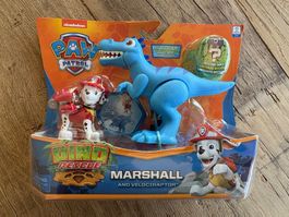 Paw Patrol Dino Rescue Marshall & Velociraptor - Neu!