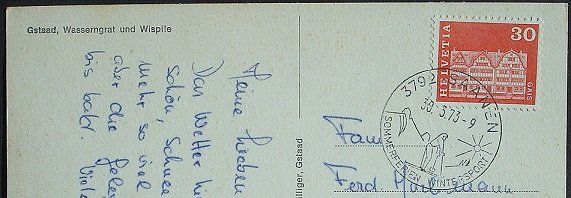 Cartoline postali: GSTAAD Eisfeld – Usato da Jona venduto da philajona 1
