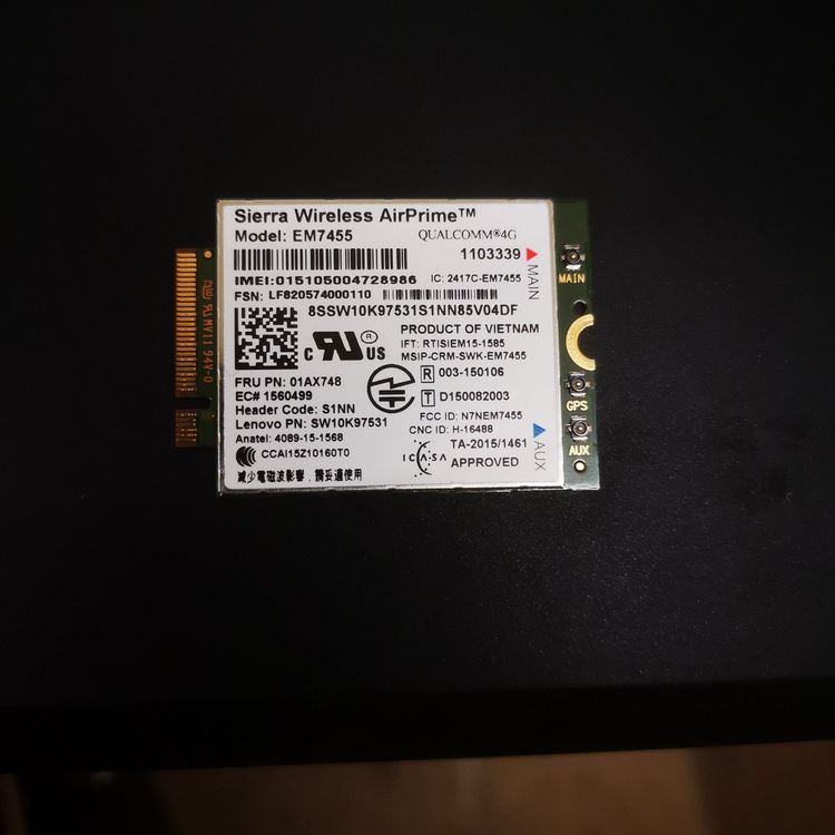 (KOPIE) Lenovo Thinkpad Sierra Wireless EM7455 4G LTE WWAN Kaufen auf