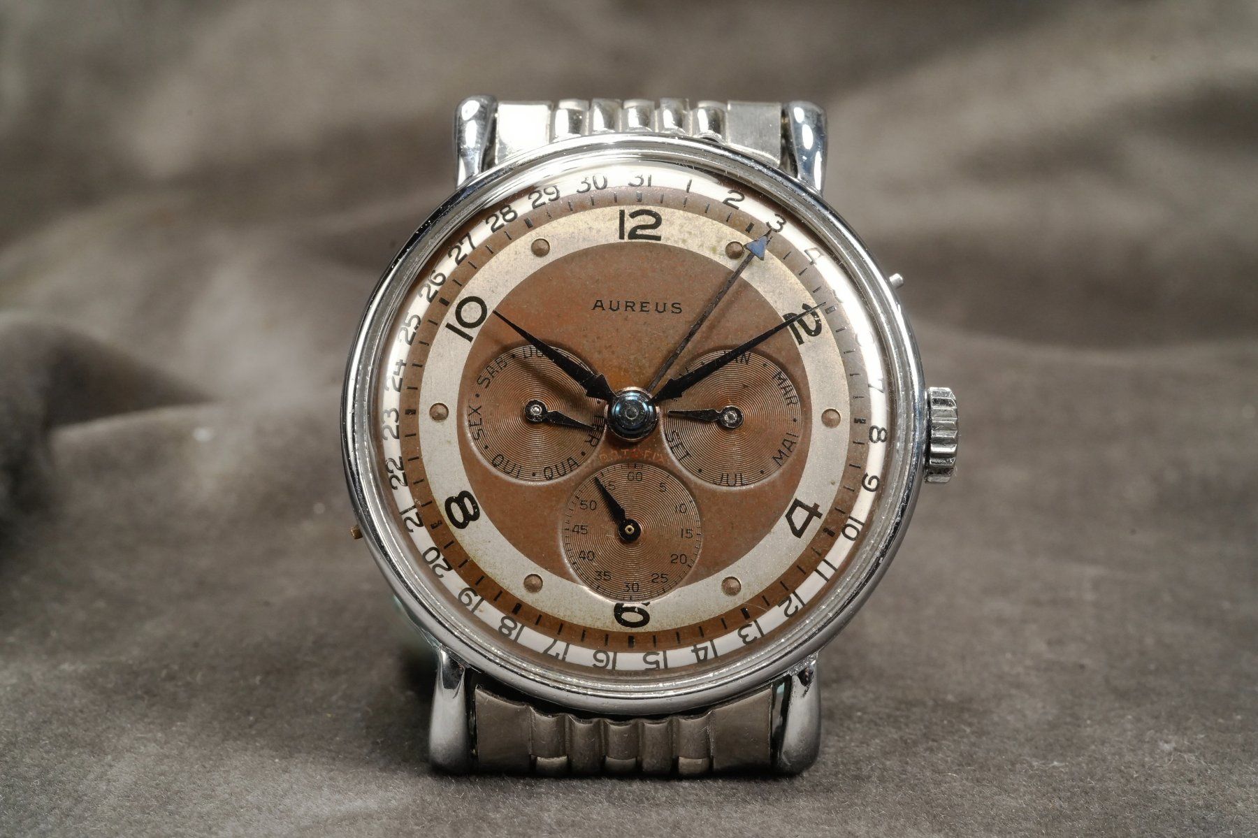 Record Orologi: Aureus - Record - Datofix Triple Date Calendar Vintage Watch – Usato da Morcote venduto da chronoservice 1