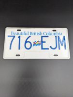 Original Kanada Nummernschild British Columbia – Beautiful B