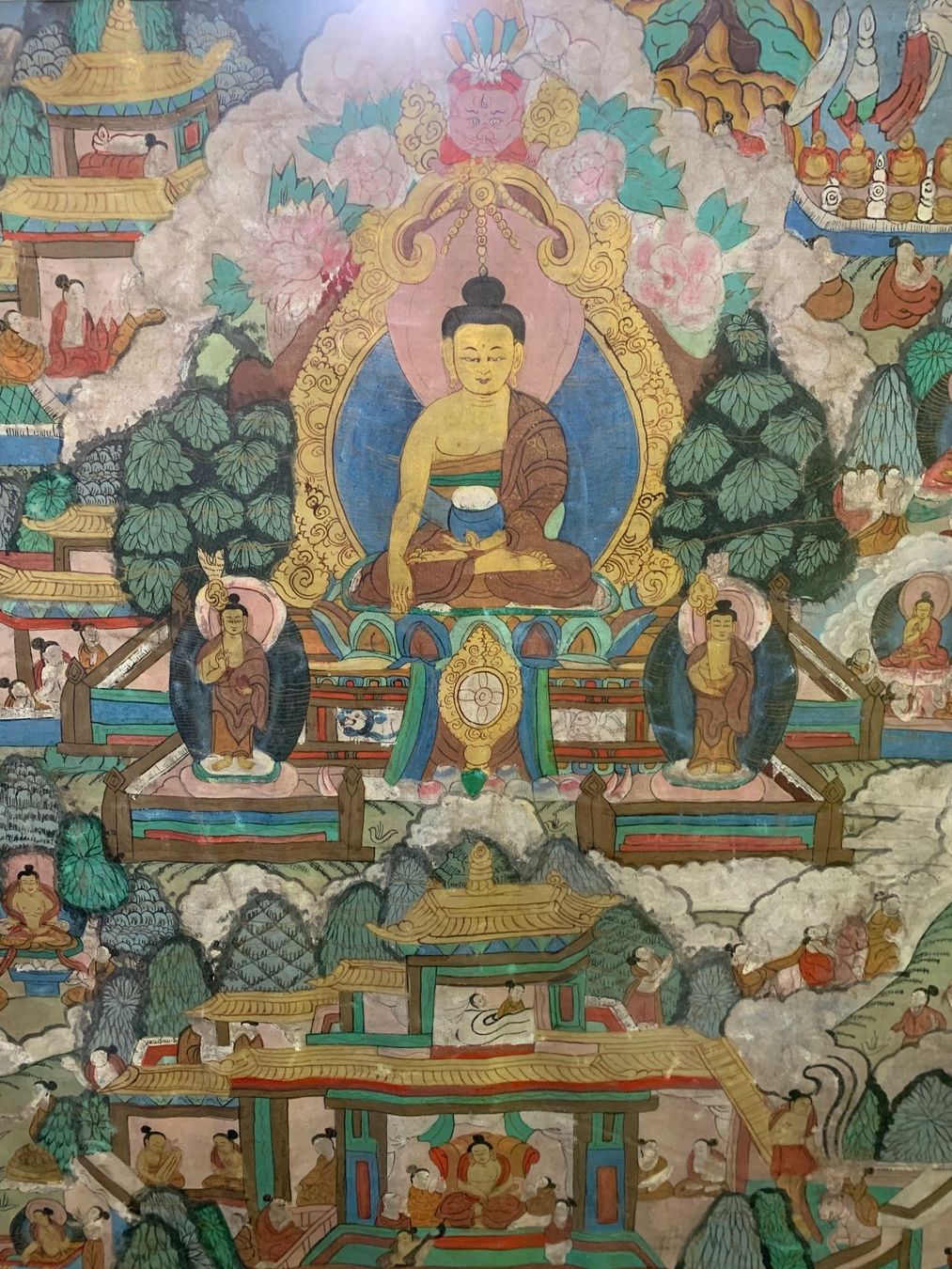Dipinti: Thangka Buddhas Lebensgeschichte – Usato da Wolfhalden venduto da SecondAntique 5