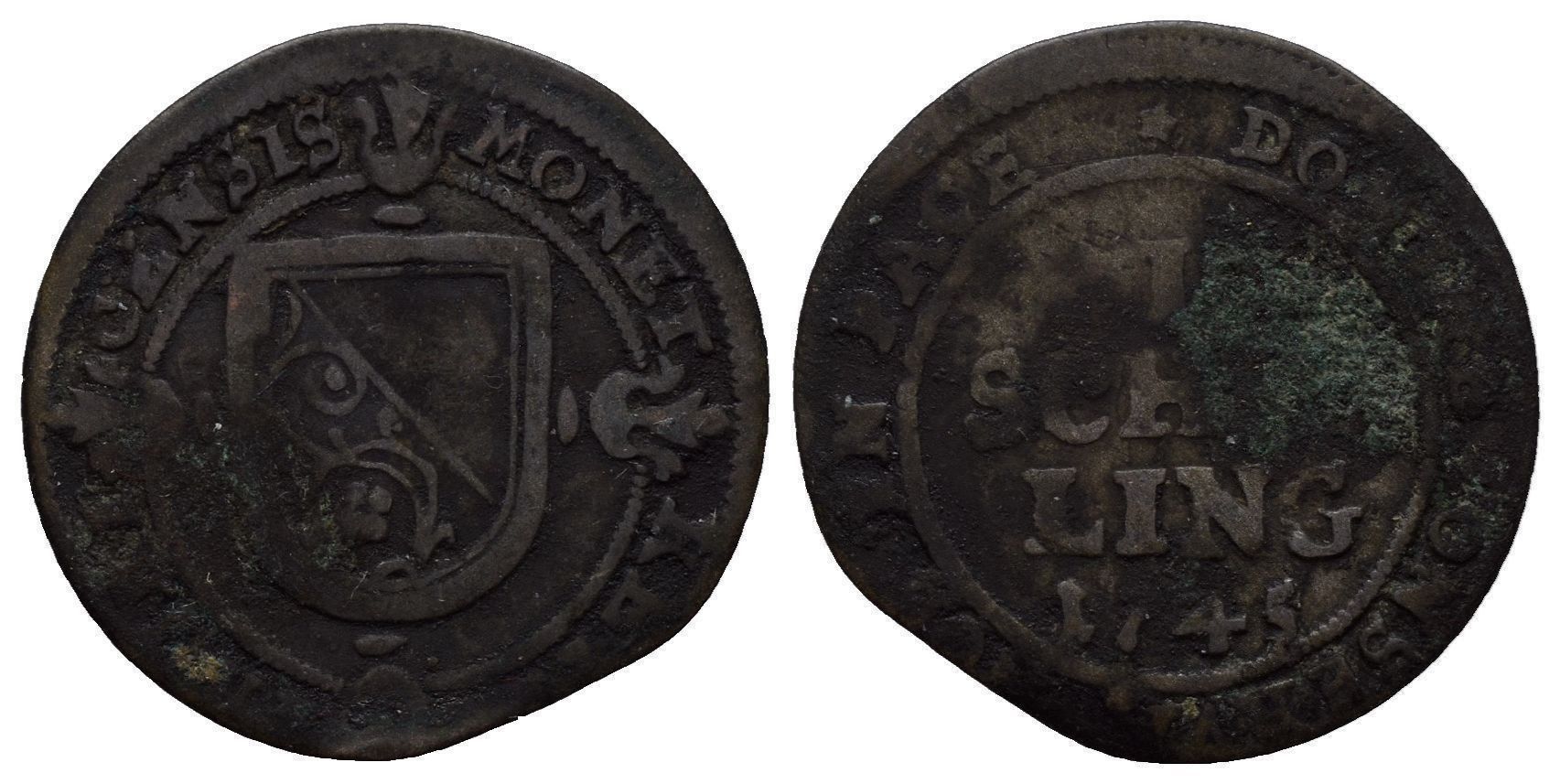 Tutti le monete: Zürich Schilling 1745   /2862 – Usato da Trimbach venduto da Solothurn1