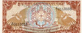 Bhutan 5 Ngultrum 1990 P-14 Replacement Z1 UNZ Nr2