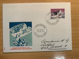 Ersttagsbrief Schweizer Alpen 1971 Les Diablerets