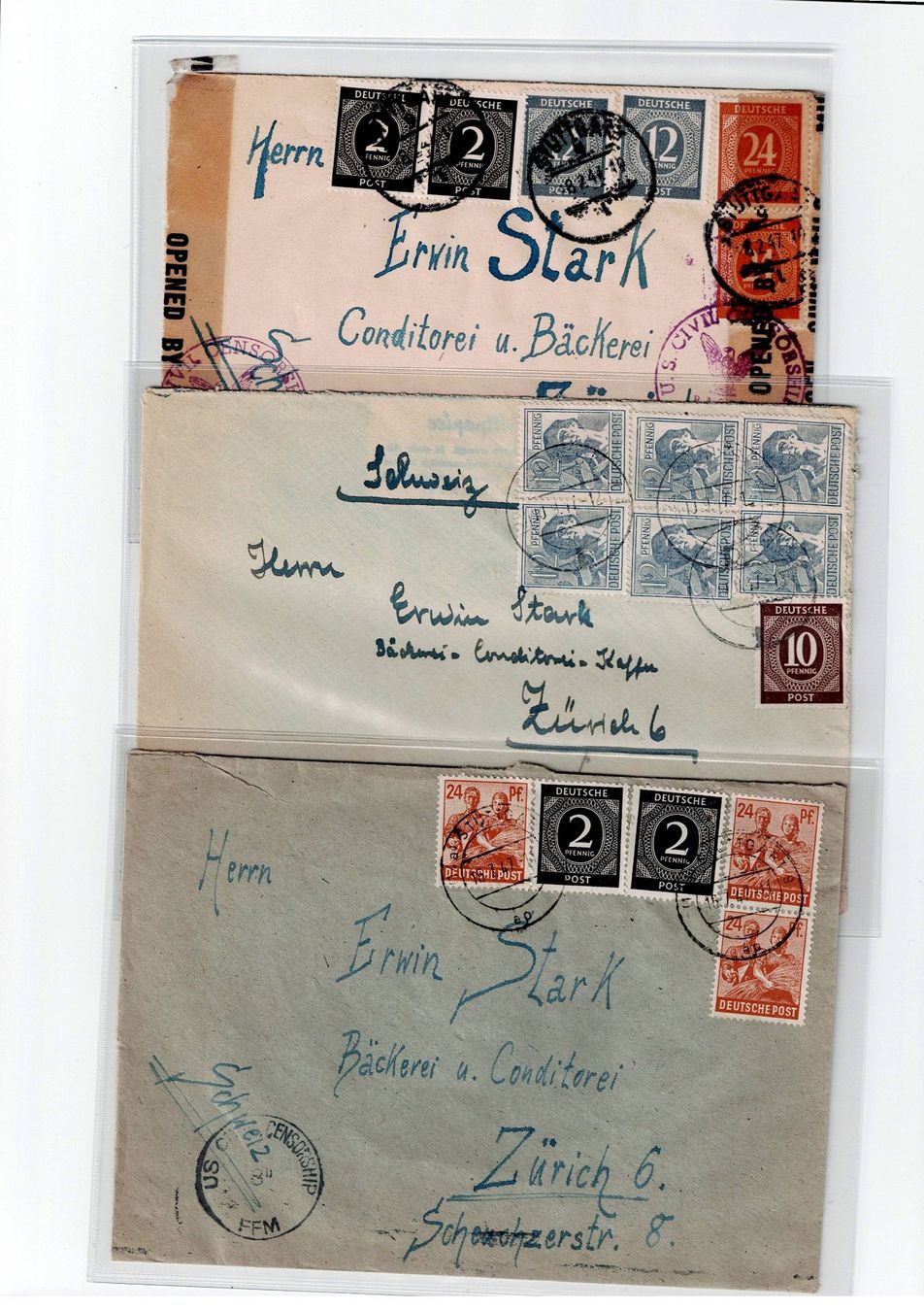Tous les timbres: Deutschland, 10 Belege 2 – D'occasion à Hinteregg par McCharly01 5