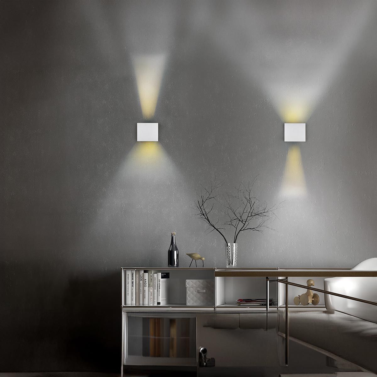 Lampen: LED Aussen Wandleuchte, IP44 10 cm Breit – Neu (gemäss Beschreibung) aus Kreuzlingen von Smart-Light 1