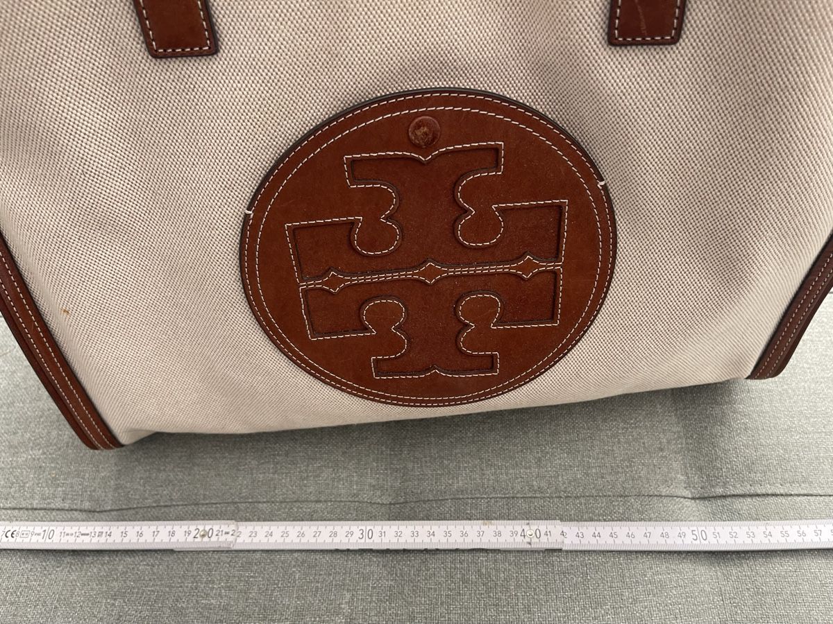 Tory Burch Taschen für Damen: Tory Burch Tasche Canvas Leder Beige – Gebraucht aus Cham von pri_9ktk 3