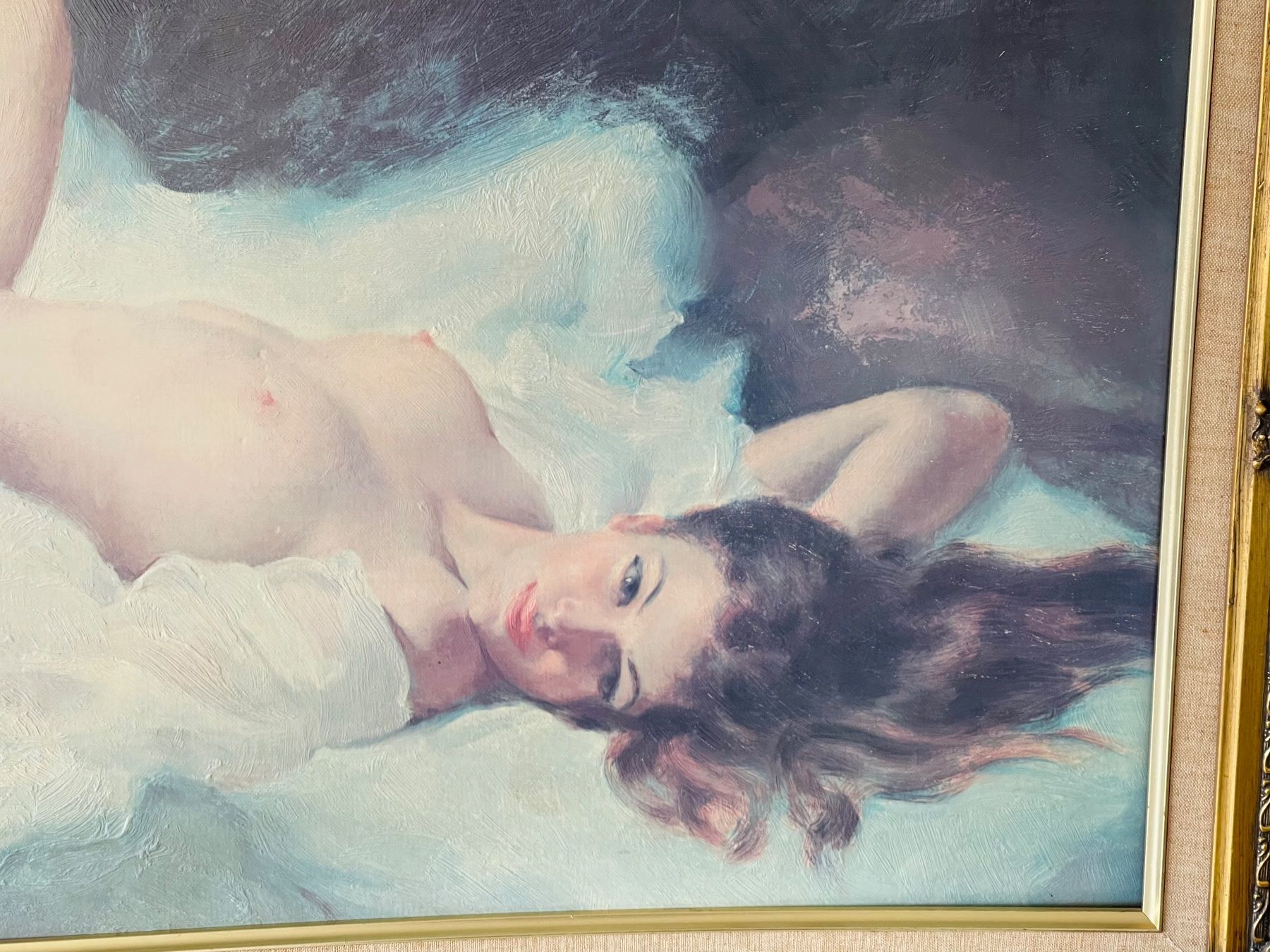 Leinwände & Keilrahmen: Tableau "Nikolle" Earl Moran 1970 – Gebraucht aus Genève von Bazarare 1