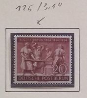1955 Berlin, Nr. 121-22, 3 Marken feines fälzchen Kt. 10.-