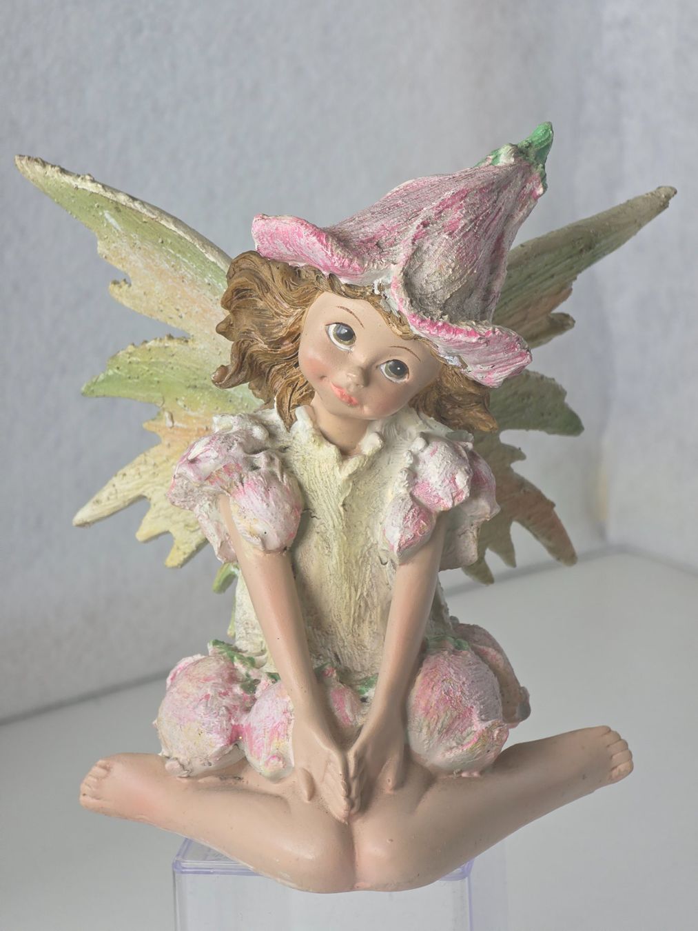 Statuette: vintage 70/80er Feenfigur Elfenfigur knieend mit Blütenkleid – Nuovo (secondo la descrizione) da Dürnten venduto da Bachtelsurfer