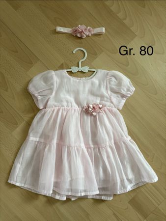 Süsses Sommerkleid Gr. 80 mit Haarband - Festlich!