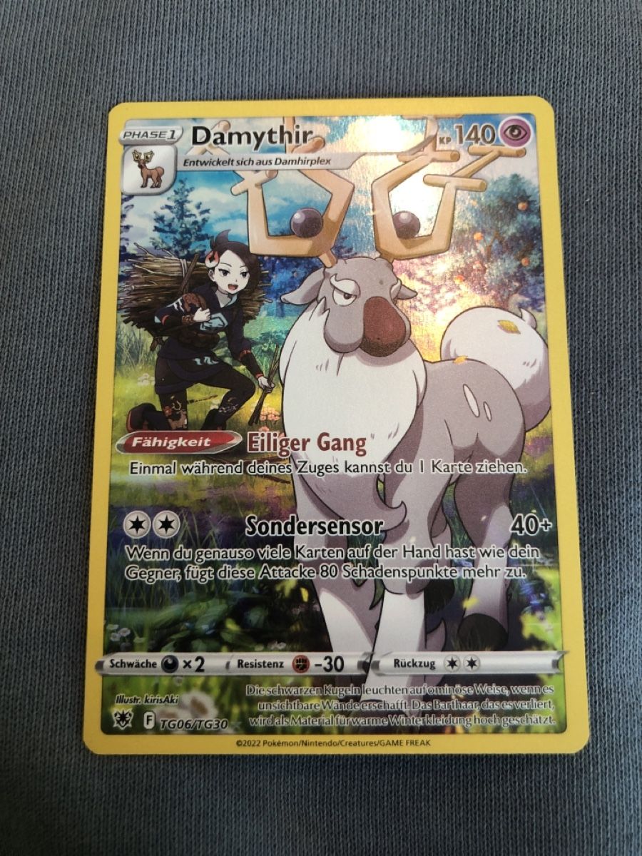 Pokémon Carte collezionabili: Damythir TG06/TG30 2022 – Nuovo (secondo la descrizione) da Sissach venduto da Quentinfoggetta