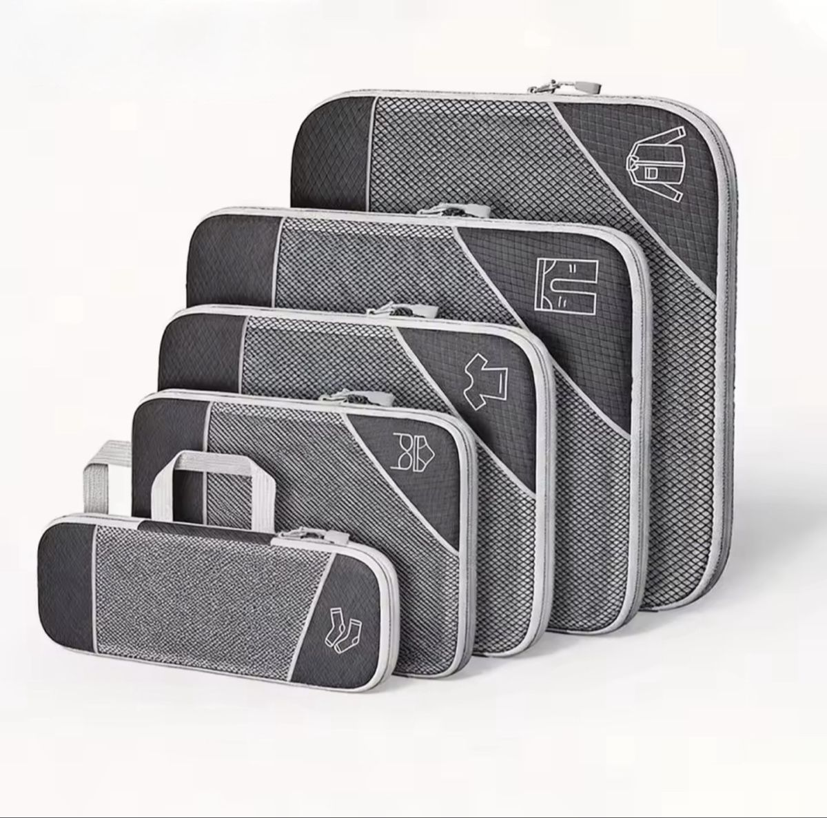 Valigie: 5-teiliges Compression Packing Cubes Set | Koffer Organizer – Nuovo e nell'imballaggio originale da Roggwil BE venduto da pet_6pws