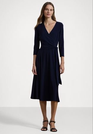 Ralph Lauren Wickelkleid, Grösse 10, Marine