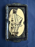 Seltene Ziegler Keramikschale um 1950, handbemalt