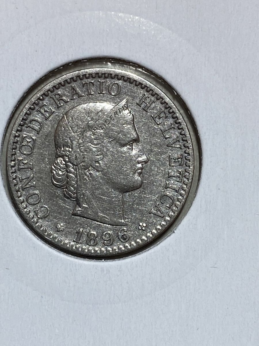 Tutti le monete: CH - 20 centimes - 1896 – Usato da Payerne venduto da Mike1682 1