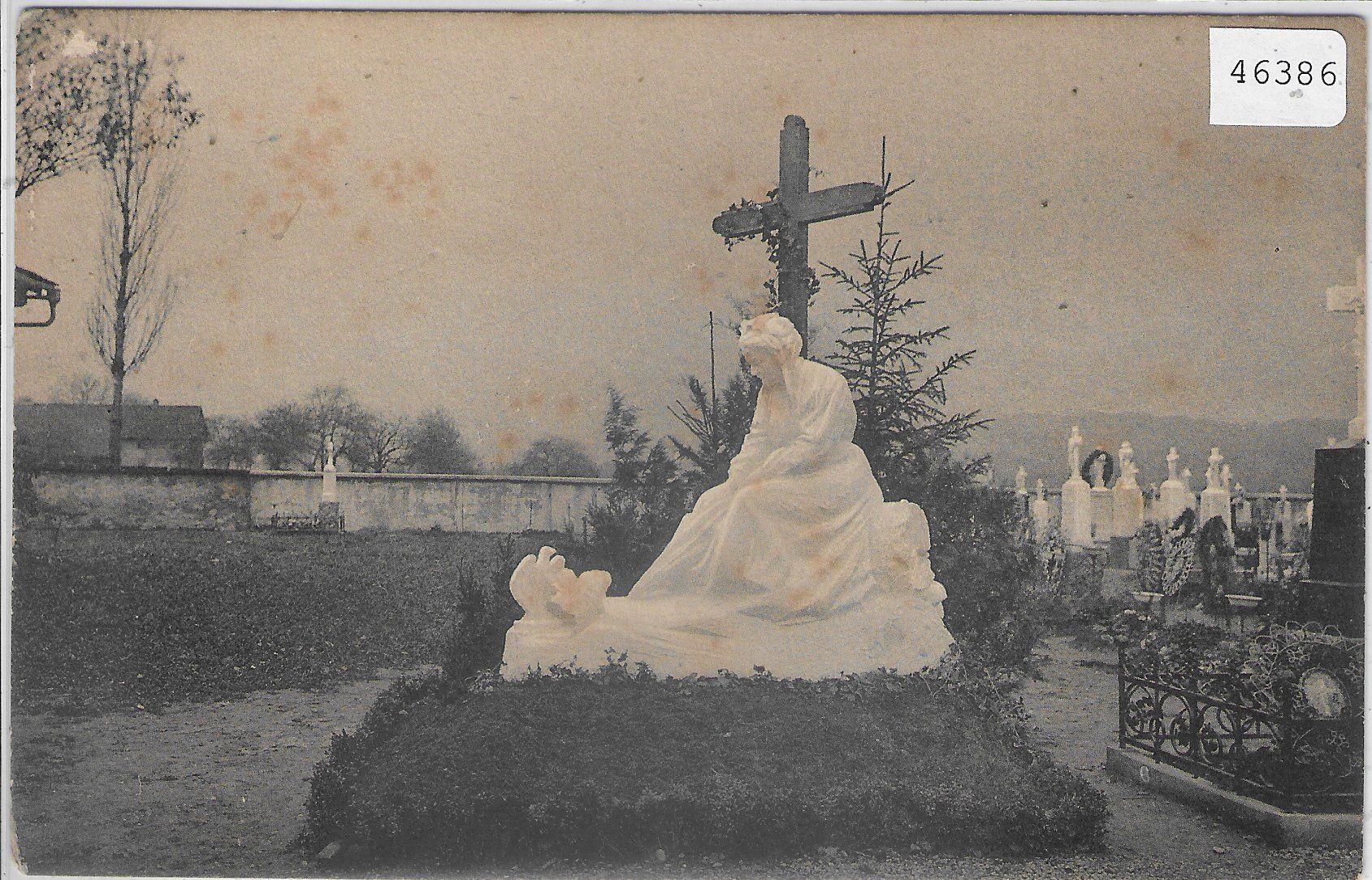 Cartoline postali: Grabmal Friedhof Sursee - Marmor Paul Amlehn – Usato da Ettingen venduto da Kartenplanet