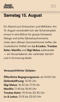 2 x Stehplatz Tickets Open Air Solothurn 15. August