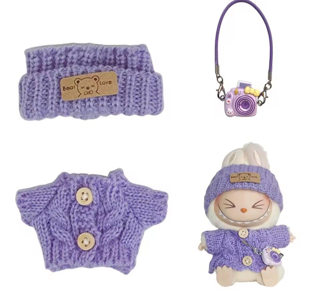 Spielzeuge: Labubu ensemble 3 pièces  violet NEUF  sans peluche – Neu und originalverpackt aus St-Imier von goodber 1