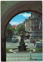 AK Zürich Bahnhofstrasse und Linthescher-Brunnen