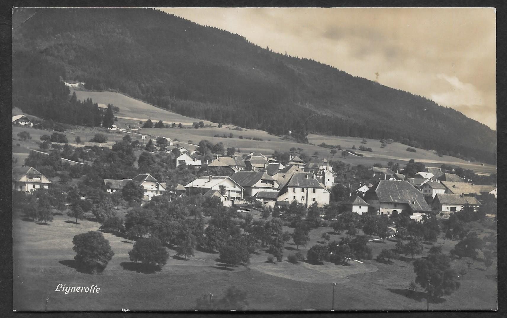 Cartoline postali: Lignerolle Gesamtansicht – Usato da Olten venduto da clotaldi