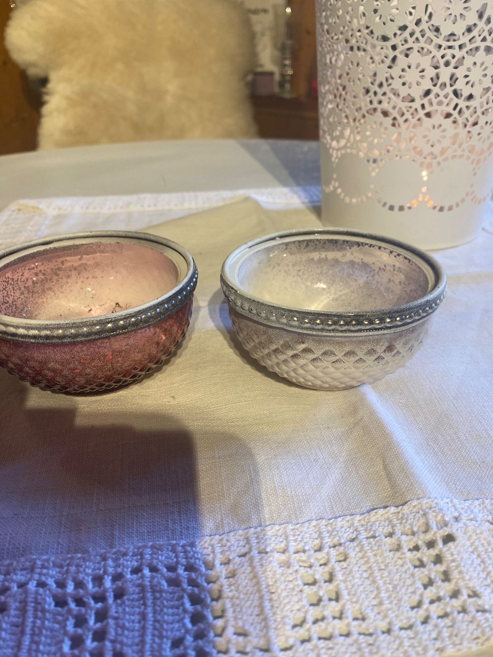 Kerzenständer: WINDLICHTER 2 TEILIG SHABBY CHIC – Gebraucht aus Meienried von ManuelaBoutique 3