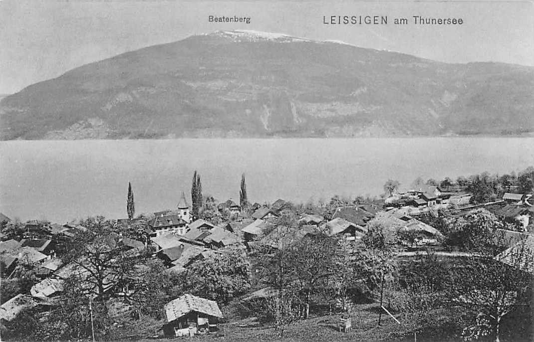 Cartoline postali: GRUSS aus LEISIGEN - alte Ansichtskarte 1903 – Usato da Lufingen venduto da philatelieshop