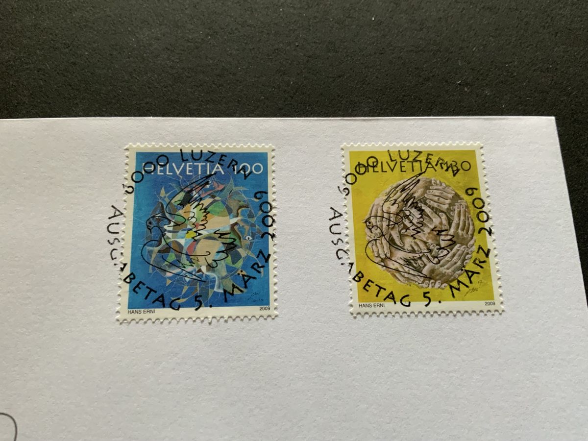 Tutti i francobolli: 2009 HANS ERNI FDC VOLL EINWANDFREI  – Usato da Beinwil am See venduto da Ricri 1