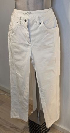 S 36/38 C&A leichte stretch Sommerhose Jeans cropped 7/8