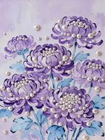Perlen-Painting-Chrysanthemen-Kreativ-Perlen-Bild 30x40cm