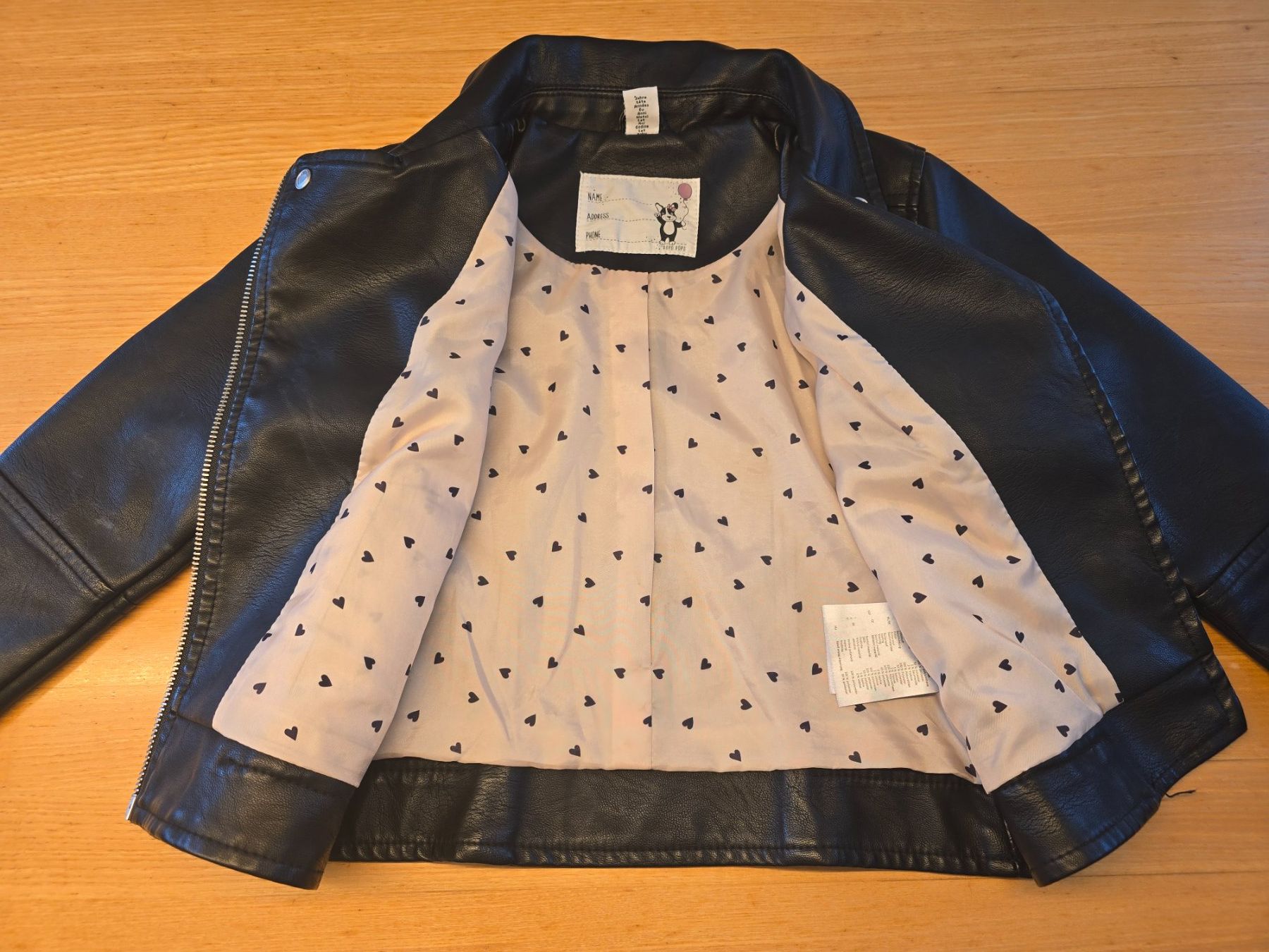 Giacche & Cappotti: Imitierte Lederjacke für Mädchen Gr. 122 – Usato da Diepoldsau venduto da komando2 1