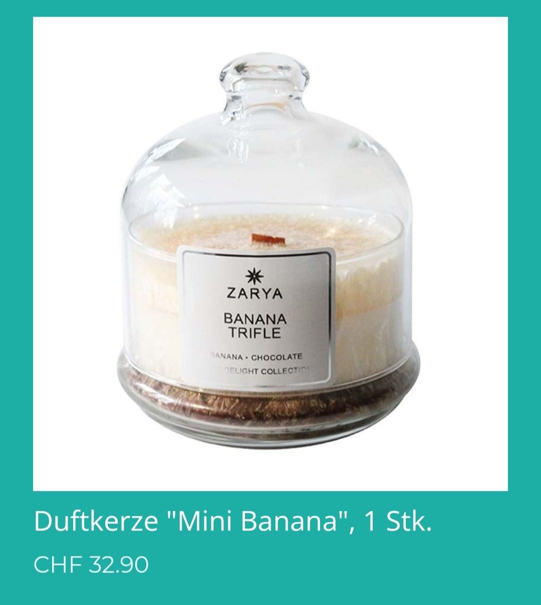 Kerzen: ZARYA Duftkerze Banane 1 Stk. – Neu (gemäss Beschreibung) aus Wallisellen von misnenes