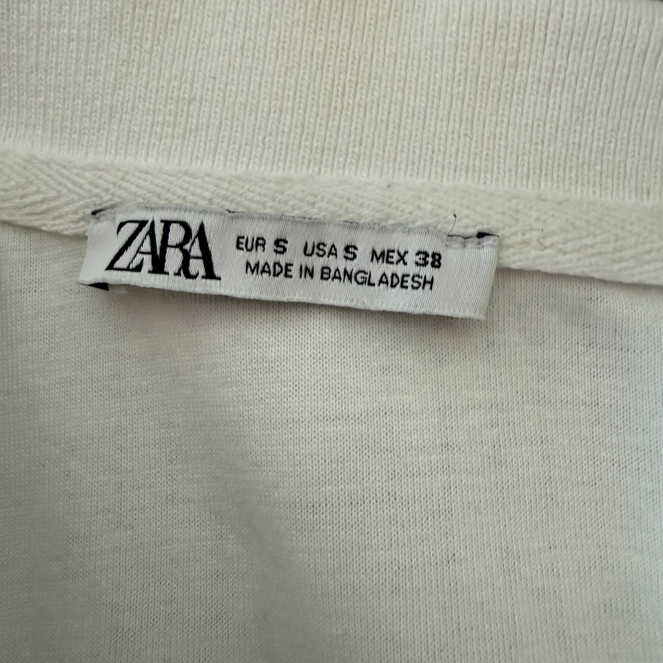 Zara Magliette Polo: Polo Zara blanc, taille S – Nuovo (secondo la descrizione) da Les Acacias venduto da speedygonzales1 2