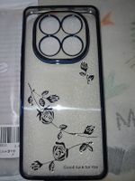 Xiaomi Redmi Note 14 Pro 5G, Cover  blau mit Rosenmotiv