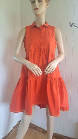 RESERVED ärmelloses Stufenkleid Regatta Dress Kleid S 36 38 