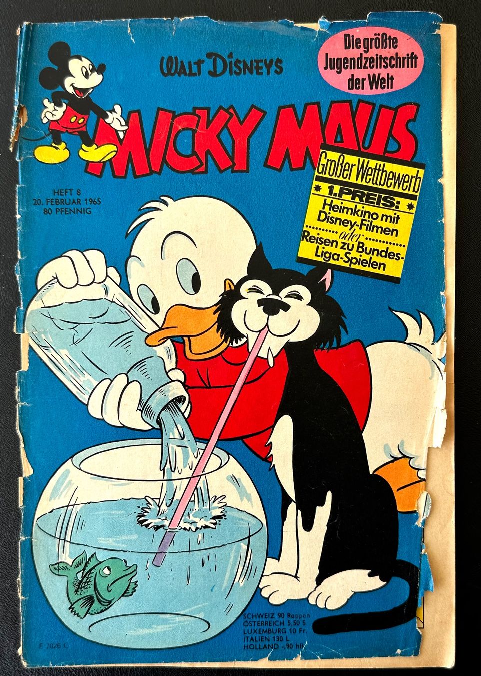Comics: Mickey Maus Nr. 8 1965 – Gebraucht aus Seltisberg von quadartswiss