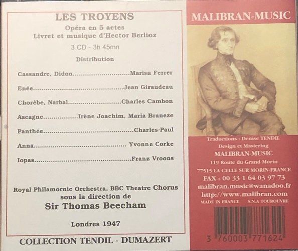 CD: Berlioz - Les Troyens (Thomas Beecham) – Usato da Grüningen venduto da azulblanco 1