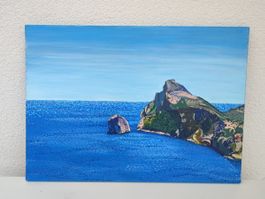 Acrylic Gemälde "Cap Formentor auf Mallorca" 50 cm x 70 cm