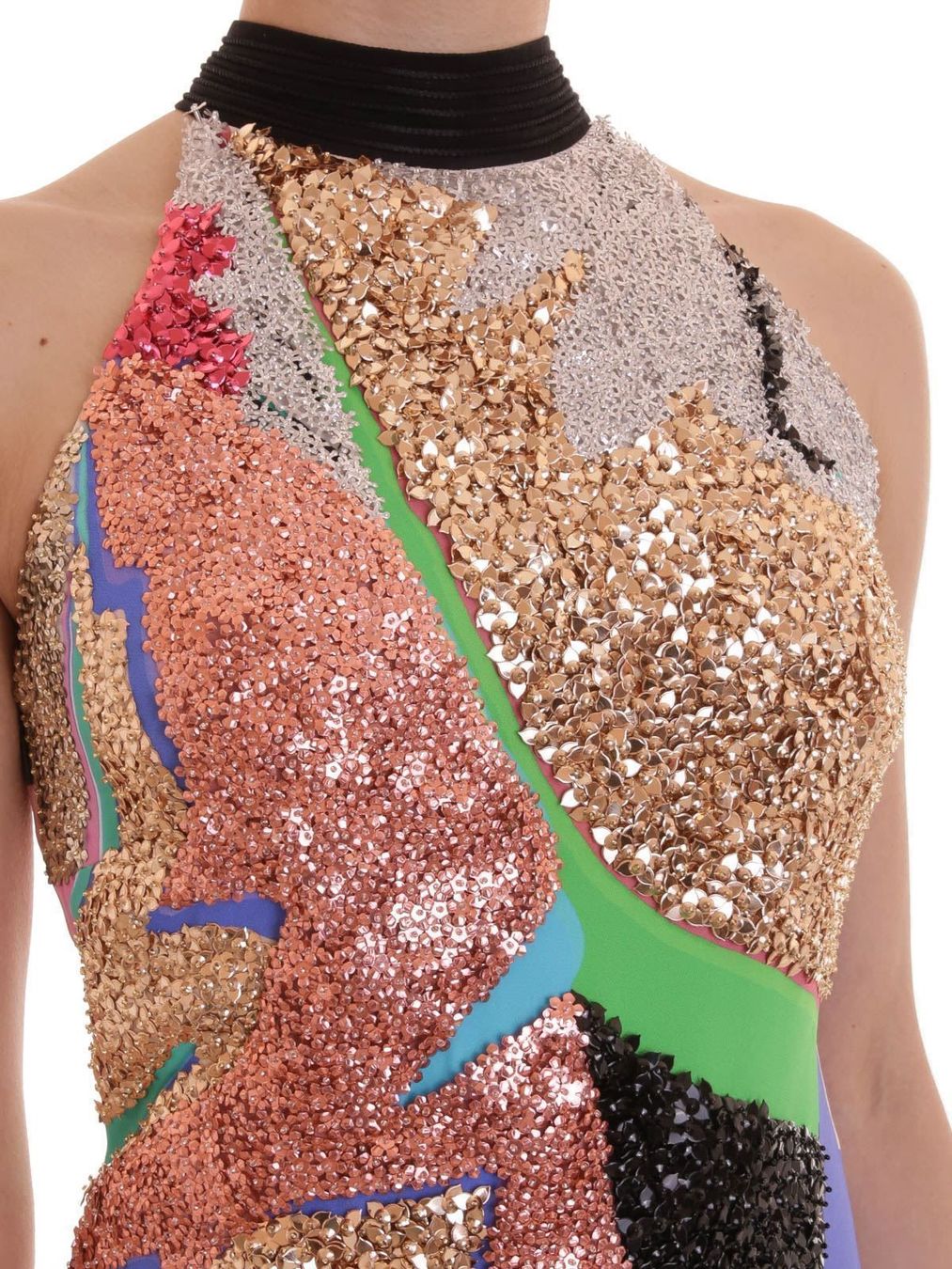 Roberto Cavalli Vestiti: Kleid / Robe à sequins Roberto Cavalli  .38 /40 – Nuovo (secondo la descrizione) da Collonges venduto da Auganien 3