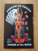 Plaque en metal vintage oldtimer Poker