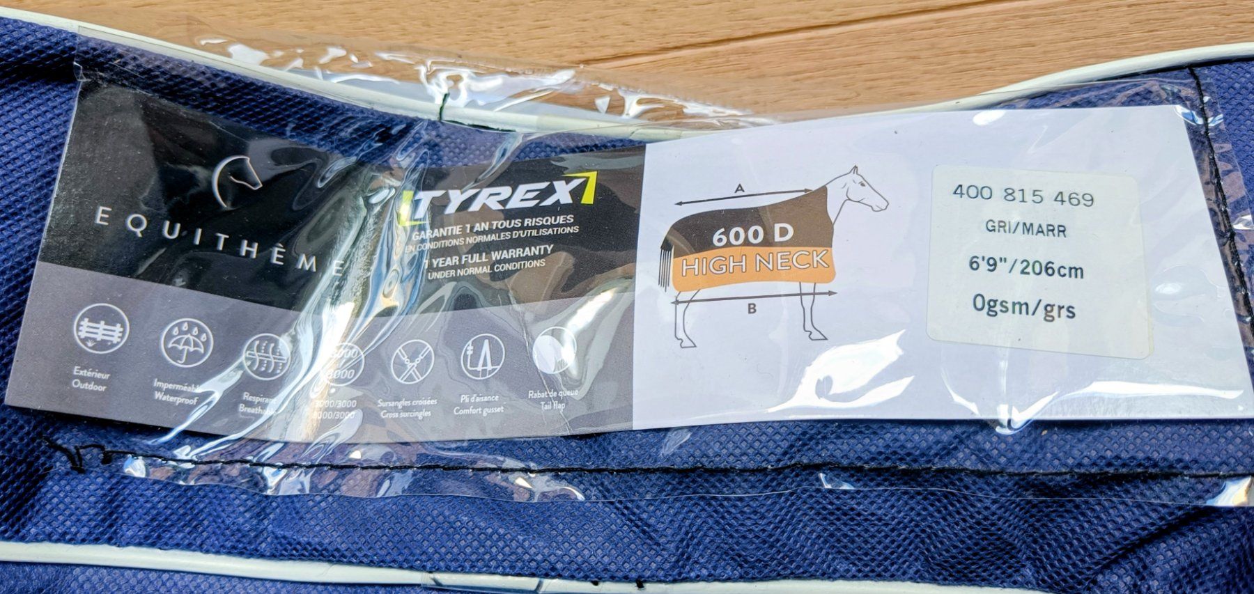 Coperte: Couverture Tyrex - High Neck - 0g - 155 – Usato da Prangins venduto da sid_h2n6 2